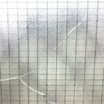 熱割れした窓ガラス